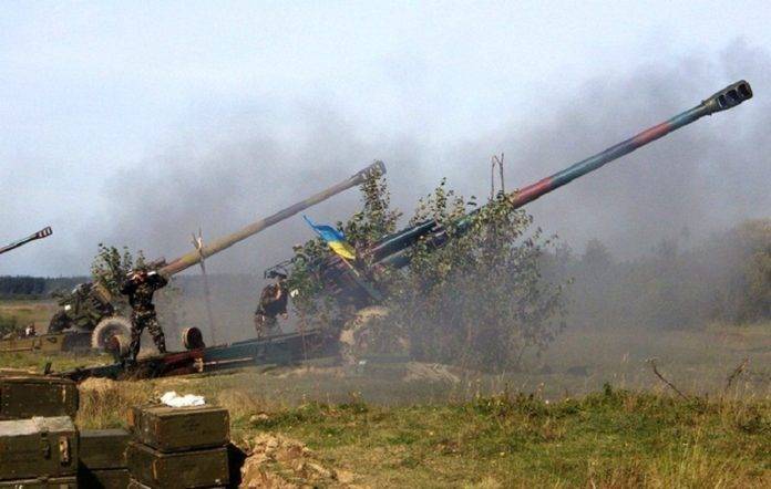 В результате массированного обстрела ВСУ сгорело поле пшеницы на юге ДНР | Новороссия
