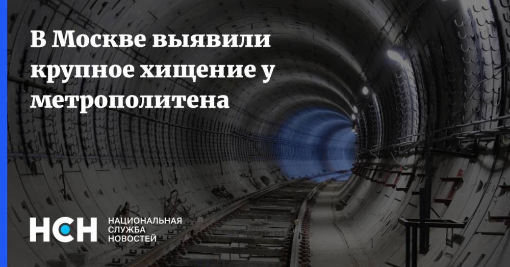 В Москве выявили крупное хищение у метрополитена