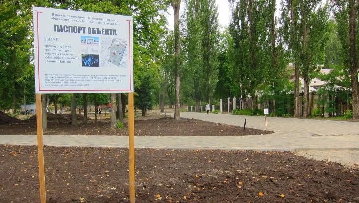 Майский парк в Бежице станет ярко освещенным и цветомузыкальным