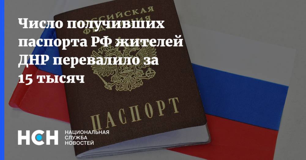 Число получивших паспорта РФ жителей ДНР перевалило за 15 тысяч