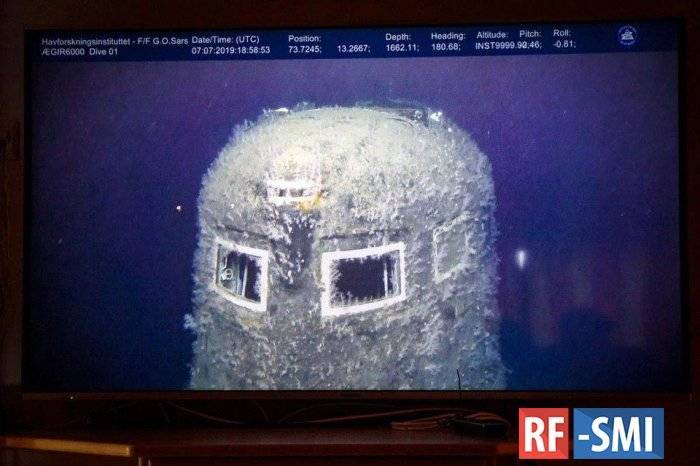 На месте гибели подводной лодки К-278 "Комсомолец сильно фонит
