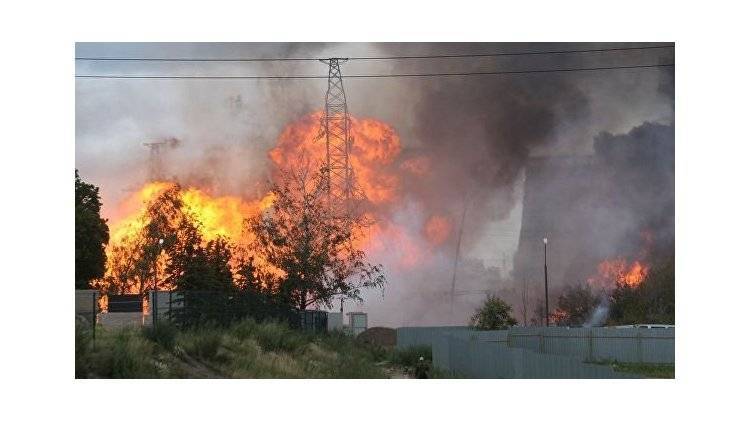 Пламя на 50 метров в высоту: на ТЭЦ в Мытищах вспыхнул пожар