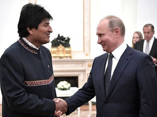 Президент Боливии прилетел в Москву на переговоры с Путиным