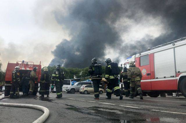 Пожарные локализовали возгорание на участке газопровода в Мытищах