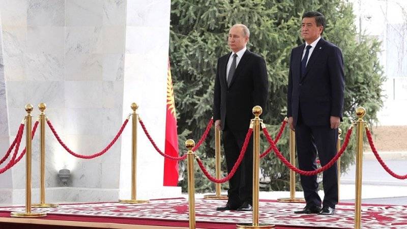 Путин отметил большой объем взаимодействия России и Киргизии