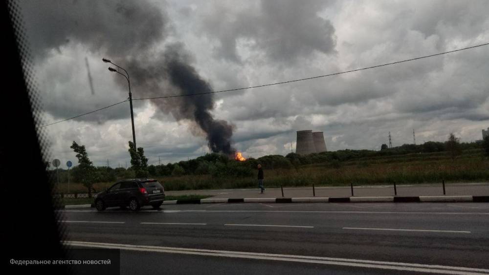 Пожарные потушили факел на территории ТЭЦ в Мытищах