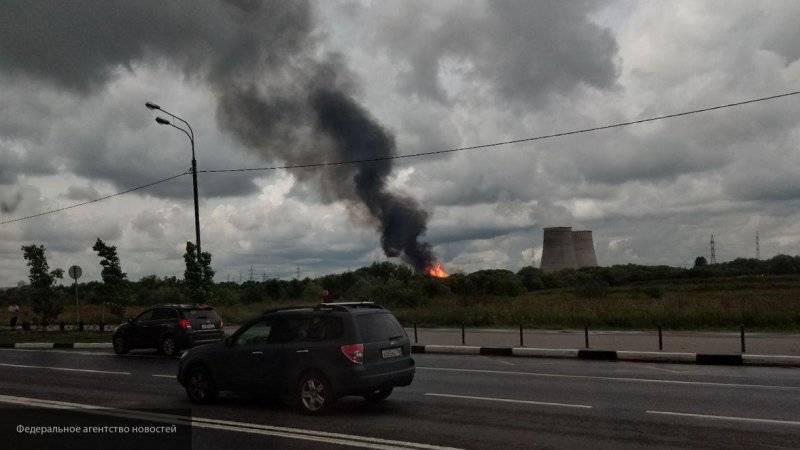 Спасатели потушили факел на территории ТЭЦ в Мытищах
