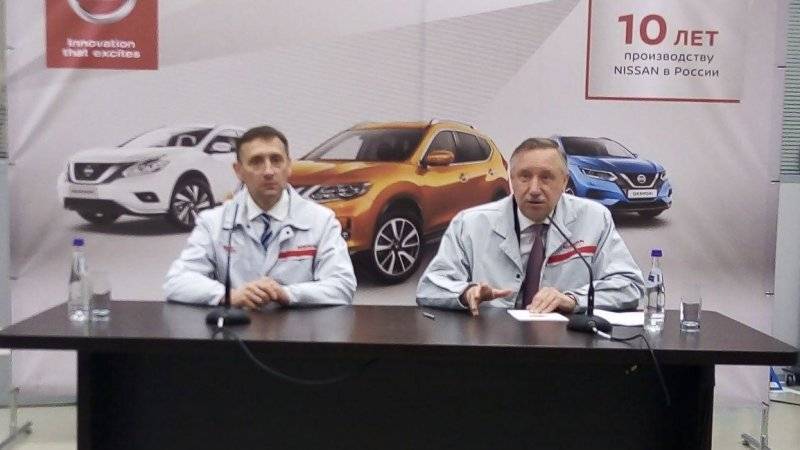 Беглов пообщался с сотрудниками завода Nissan
