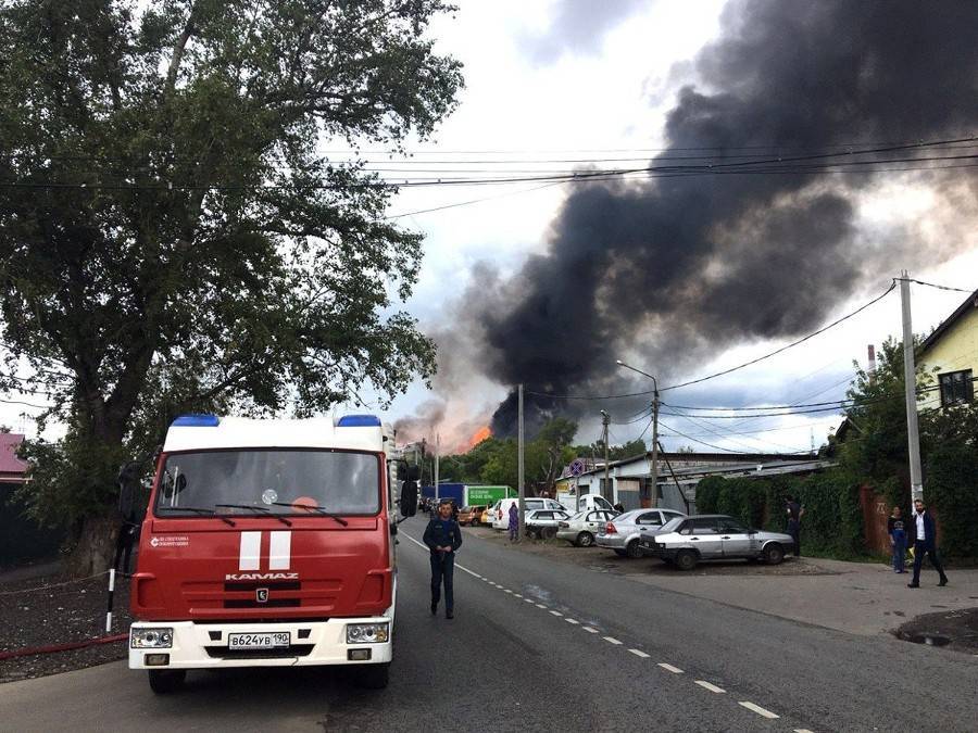 МЧС сообщило о полной ликвидации пожара в районе Мытищ