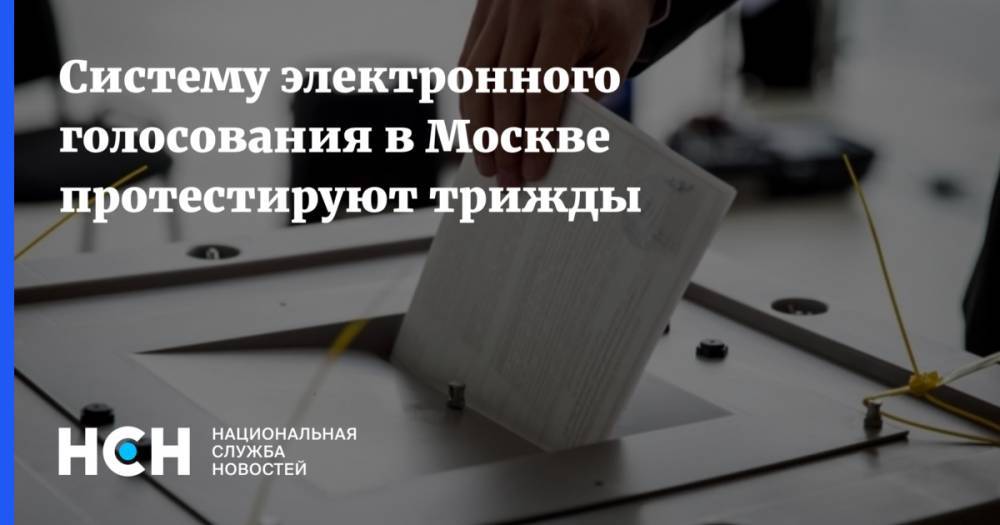 Систему электронного голосования в Москве протестируют трижды