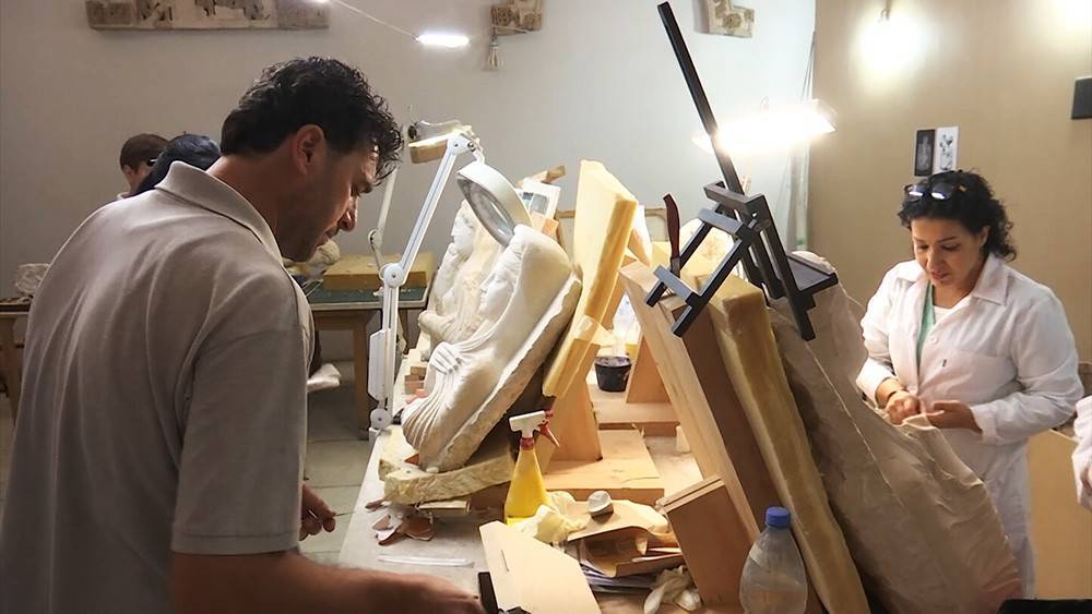 В музее Дамаска реставрируют артефакты из Пальмиры