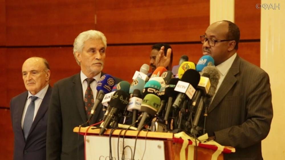 Черновой документ о создании нового правительства подписан в Судане