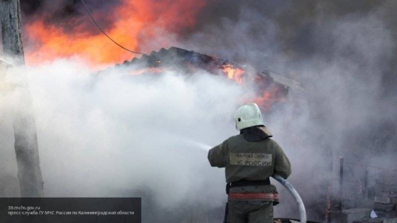 Заброшенный ликеро-водочный завод загорелся в Калининграде