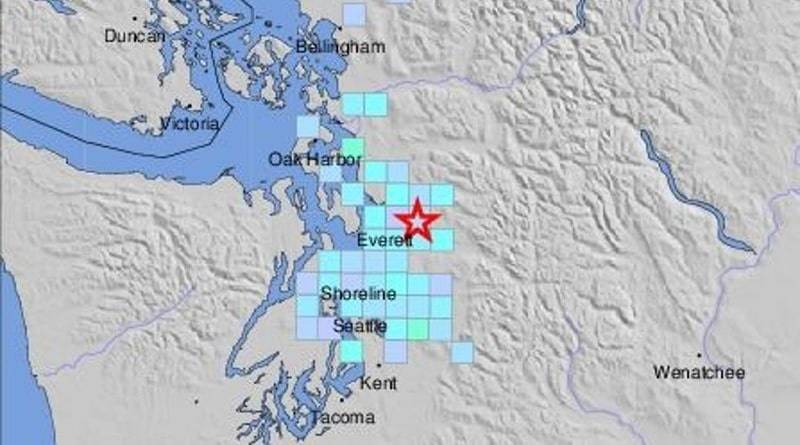 Новое землетрясение: сила 4.6 балла, теперь в штате Вашингтон, в 50 милях от Сиэтла
