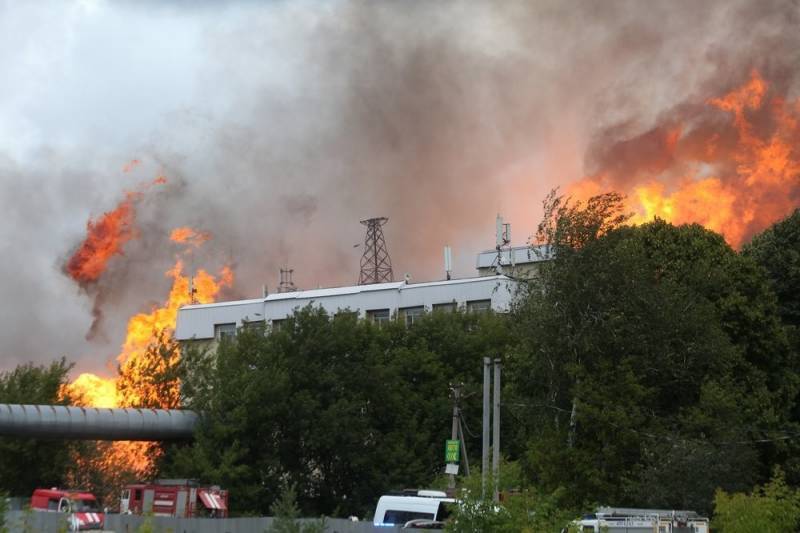 Взрыв на ТЭЦ в Московской области попал на видео