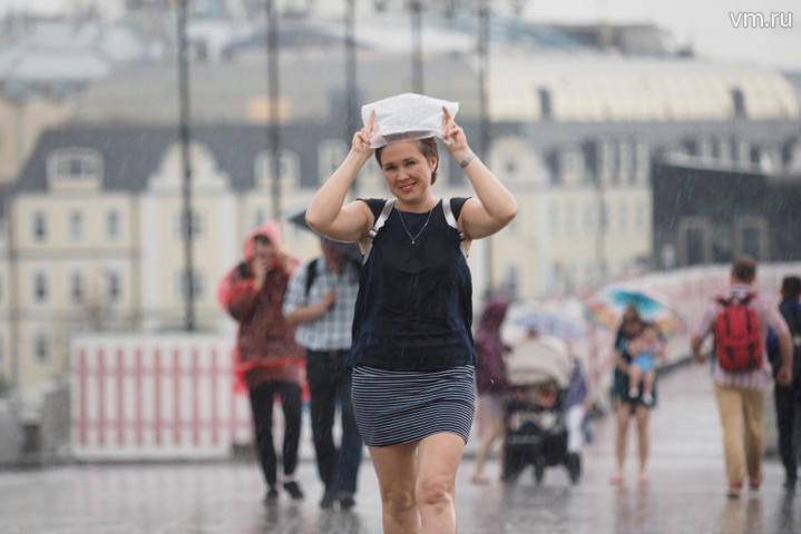 Облачная и дождливая погода сохранится в Москве на следующей неделе