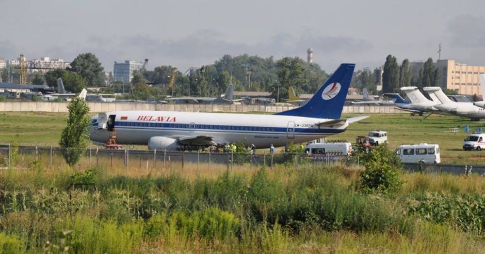 В Киеве из-за аварии самолёта «Белавиа» заблокирована работа аэропорта «Жуляны»