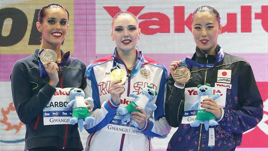 Российская синхронистка Колесниченко выиграла золото на ЧМ в Южной Корее