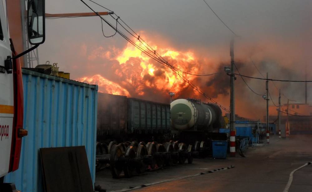 В России в результате сильного пожара пострадали военные