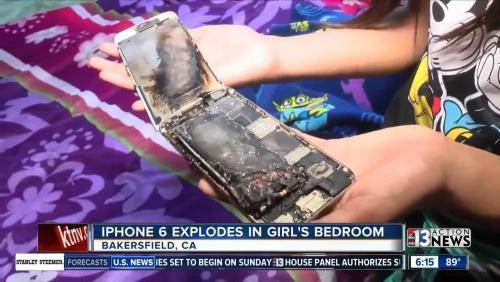 iPhone 6 загорелся в руках у 11-летней девочки