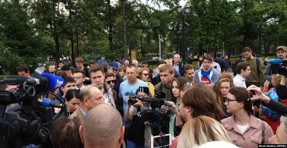 В Москве началась акция за допуск независимых кандидатов к выборам