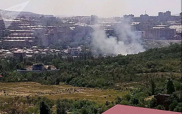 Пожар в Ботаническом саду Еревана: на месте происшествия работают сотрудники МЧС – видео