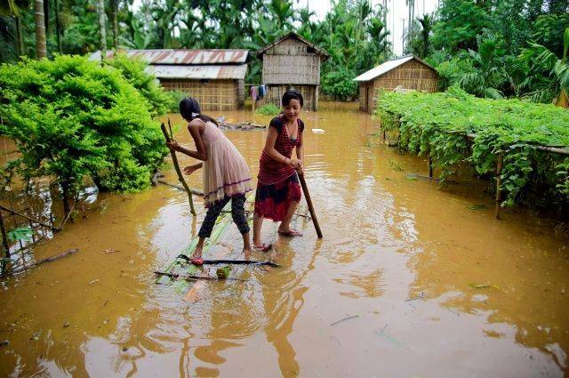 СМИ сообщили, что в Индии более 2,6 млн человек находятся в зоне наводнения