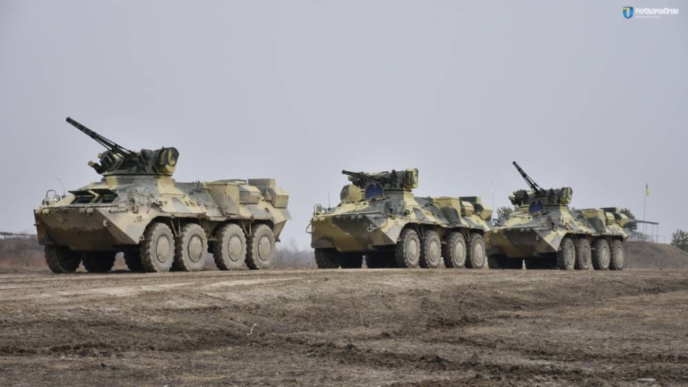 Украинские десантники обкатали новейший БТР