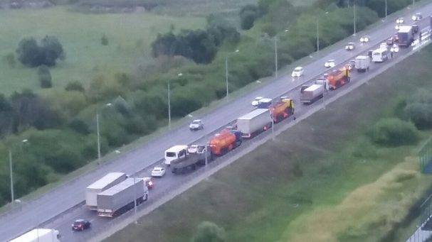 На Муромском шоссе в Рязани образовалась пробка из-за ДТП | РИА «7 новостей»