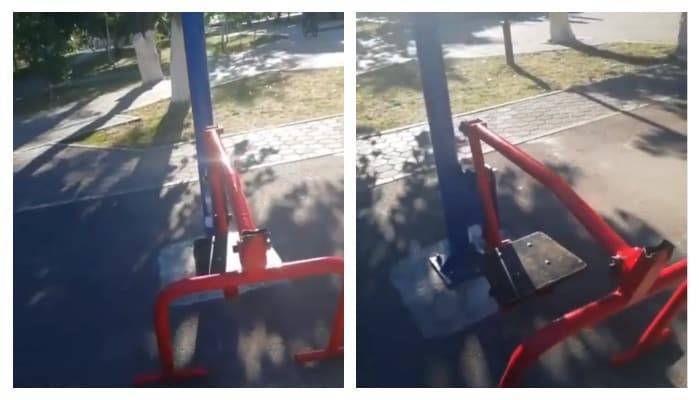 7-летнему ребенку на голову упала перекладина тренажера в парке в Кокшетау (видео)
