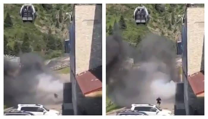 Черный дым на Шымбулаке перепугал алматинцев (видео)