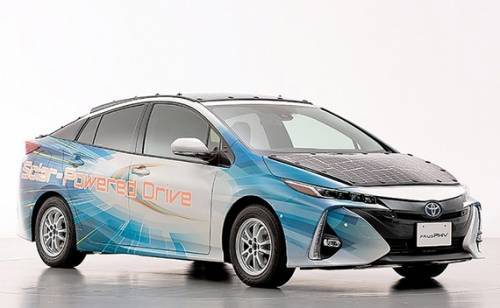 Toyota экспериментирует с солнечной энергией для Prius