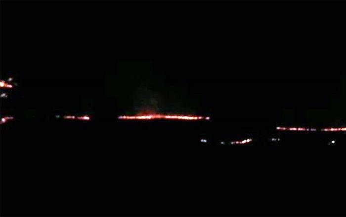 Пожар на армяно-азербайджанской границе: горит территория близ села Хачик — видео