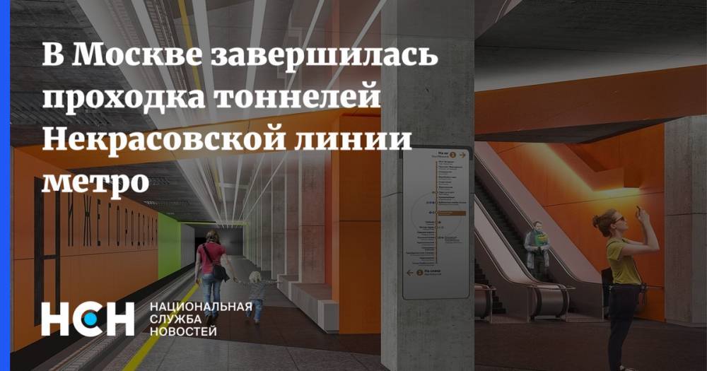 В Москве завершилась проходка тоннелей Некрасовской линии метро