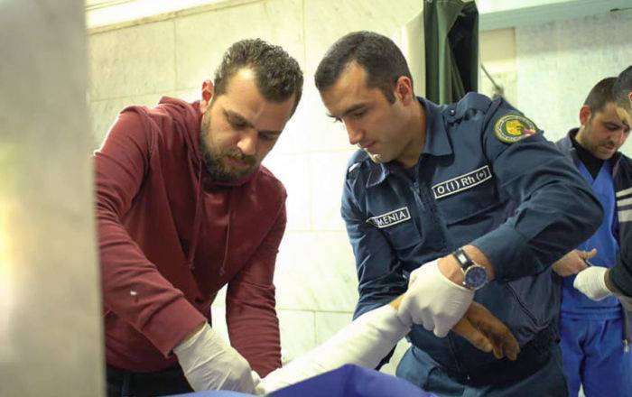 Армянские врачи передали медикаменты приюту и военному госпиталю в Сирии