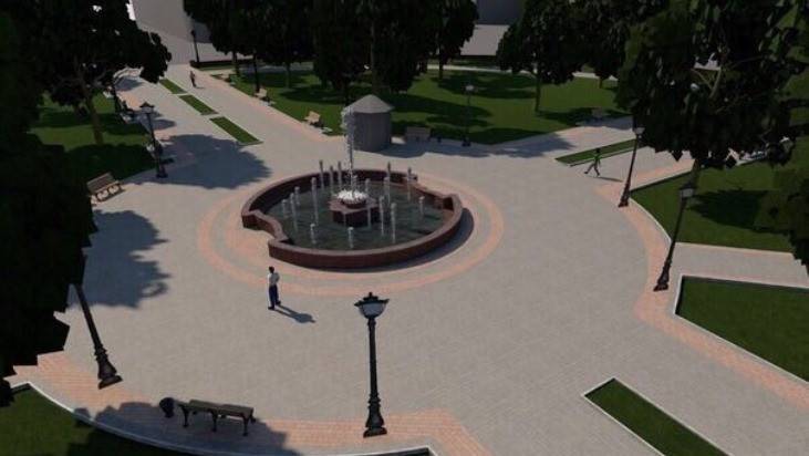 Глава Брянска Хлиманков показал, каким будет фонтан в Круглом сквере