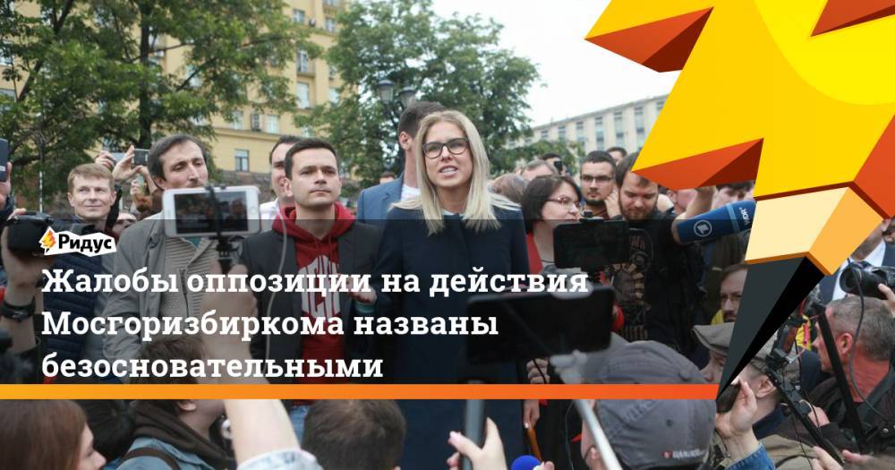 Жалобы оппозиции на действия Мосгоризбиркома названы безосновательными. Ридус