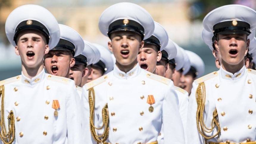 Видео: Пешая репетиция Главного военно-морского парада в СПб