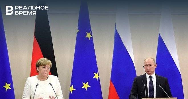 Путин поздравил Меркель с 65-летним юбилеем