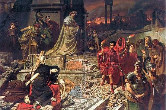Великий пожар практически уничтожил Рим