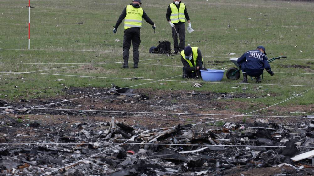 Родные жертв трагедии MH17 променяли правду о крушении на слова священника с украинским подсолнухом
