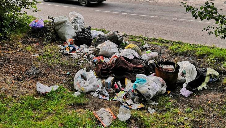 В Бежице свалка мусора образовалась прямо напротив школы - bragazeta.ru - Брянск - район Бежицкий