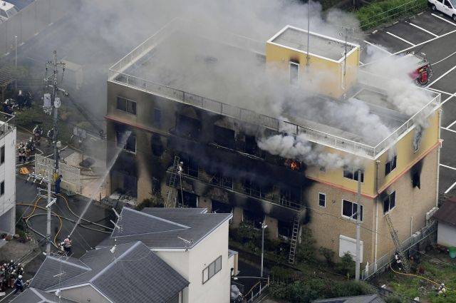 В ходе пожара на студии аниме в Японии погиб один человек