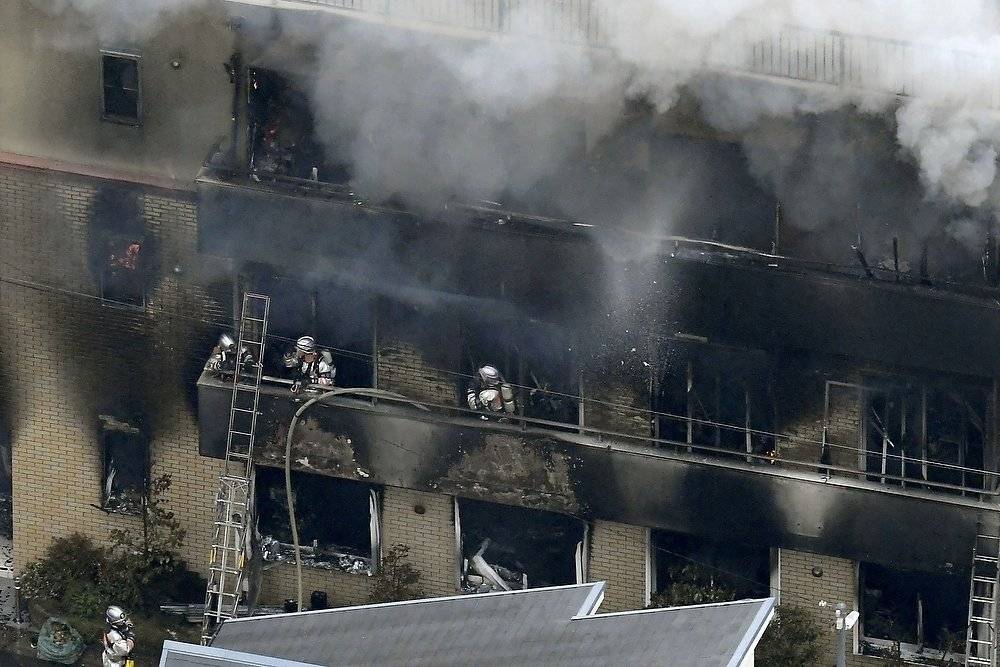Число жертв пожара на студии аниме в Киото выросло до 33 человек