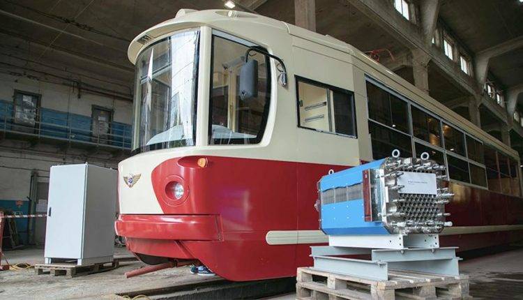 В Петербурге представили макет трамвая на водородном топливе