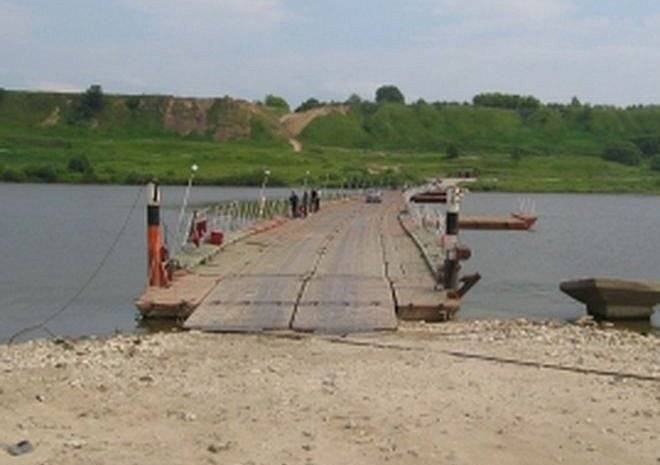 В Спасском районе закрыли движение по понтонному мосту