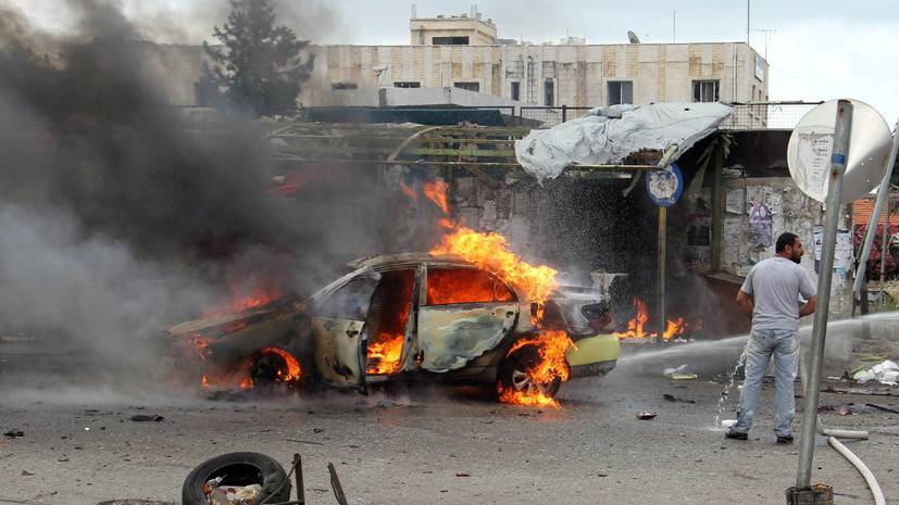У сирийской столицы подорвался автомобиль с рабочими