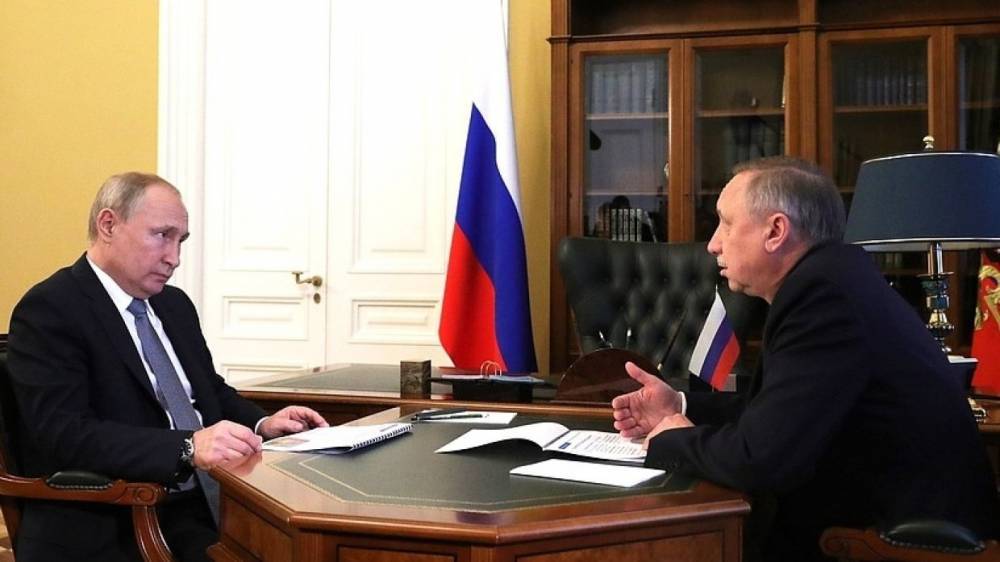 Путин и Беглов обсудили празднование 75-летия Победы в Петербурге