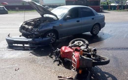 В Башкирии в ДТП пострадал 44-летний мотоциклист