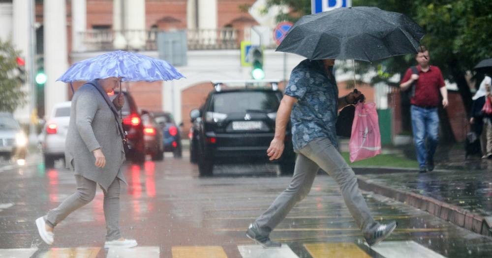 Москвичам пообещали дожди с грозами